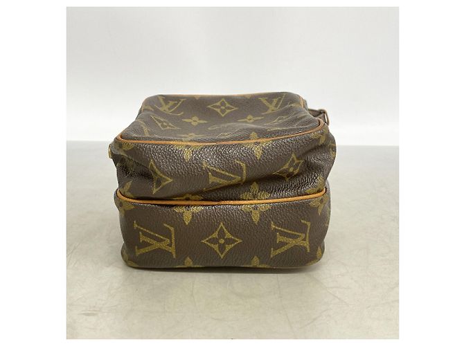 Borsa a tracolla Louis Vuitton Monogram Mini Amazon Marrone - vista 3