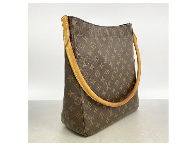 Borsa a tracolla Louis Vuitton Monogram Looping GM Marrone - vista 2