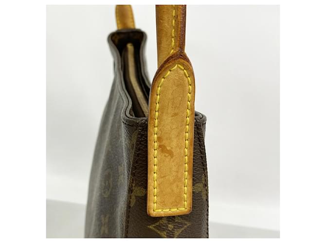 Borsa a tracolla Louis Vuitton Monogram Looping GM Marrone - vista 7