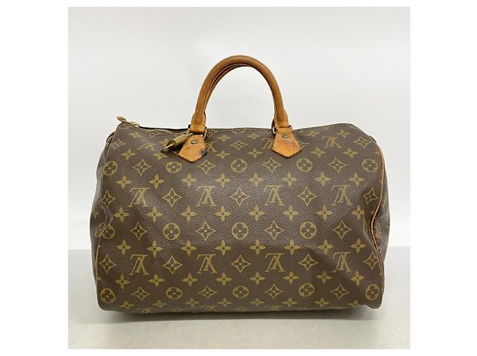 Borsa Louis Vuitton Monogram Speedy 35 Marrone - vista 12