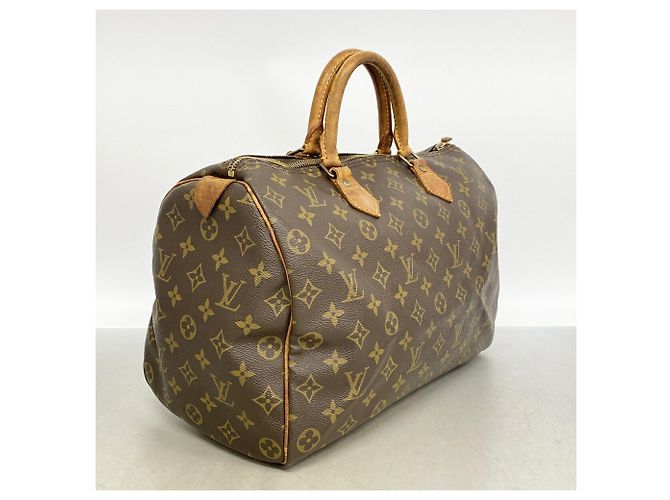 Borsa Louis Vuitton Monogram Speedy 35 Marrone - vista 2