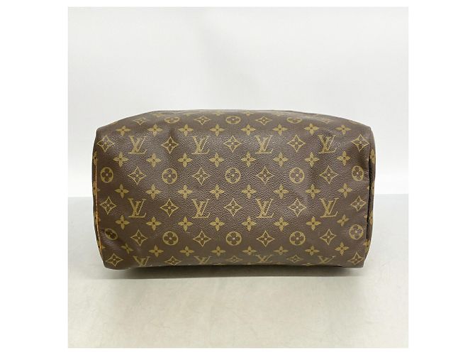 Borsa Louis Vuitton Monogram Speedy 35 Marrone - vista 3