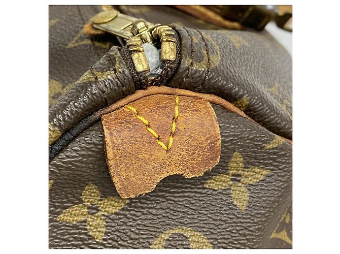 Borsa Louis Vuitton Monogram Speedy 35 Marrone - vista 6