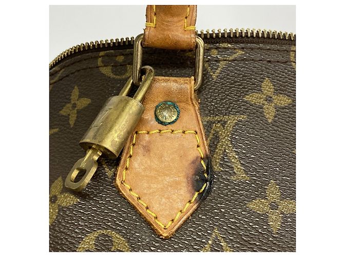 Borsa Louis Vuitton Monogram Speedy 35 Marrone - vista 9
