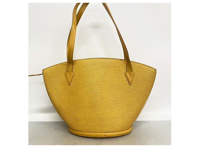 Borsa a tracolla Louis Vuitton Epi Saint Jacques Giallo - vista 11