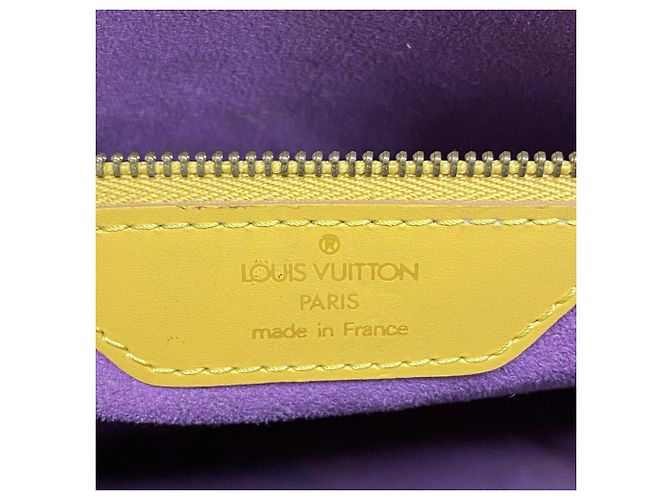 Borsa a tracolla Louis Vuitton Epi Saint Jacques Giallo - vista 5
