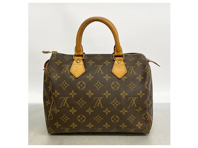 Borsa Louis Vuitton Monogram Speedy 25 Marrone - vista 11