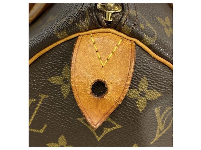 Borsa Louis Vuitton Monogram Speedy 25 Marrone - vista 8