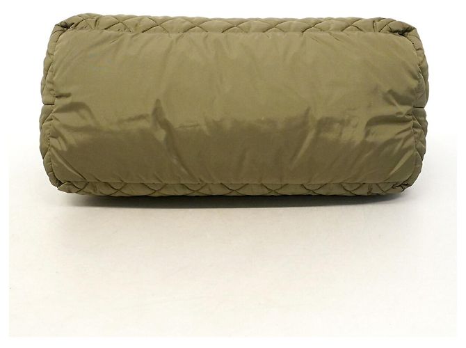 Chanel Coco Cocoon Nylon Handtasche Khaki - Ansicht 3