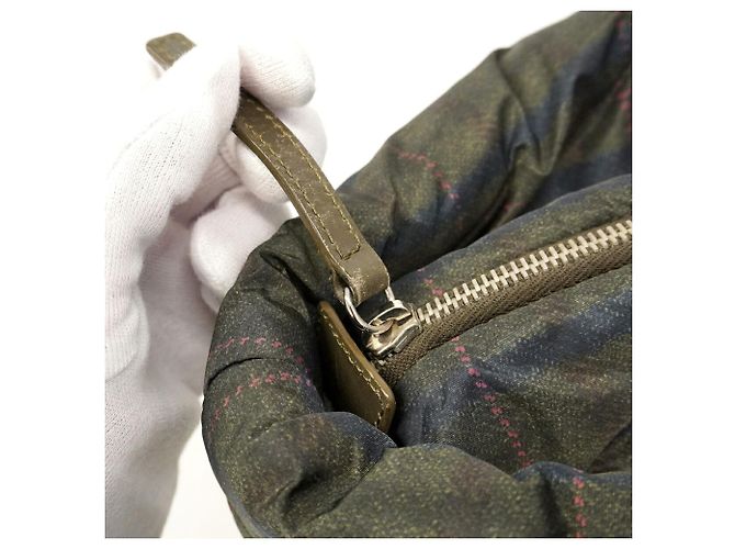 Chanel Coco Cocoon Nylon Handtasche Khaki - Ansicht 7