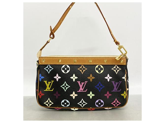 Louis Vuitton Monogram Multicolor Pochette Accessoires Nero - vista 10