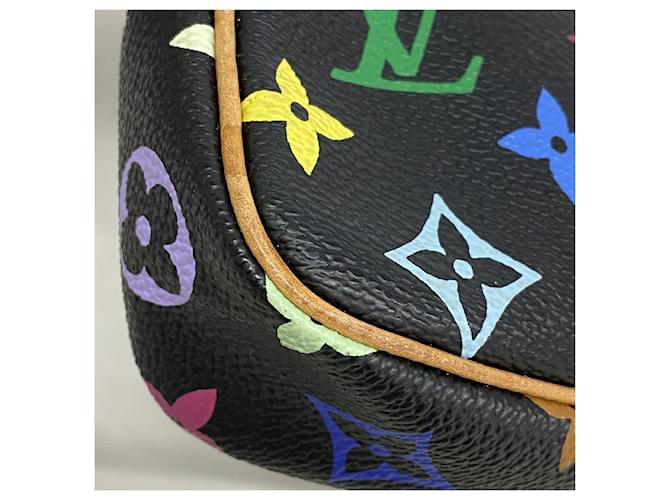 Louis Vuitton Monogram Multicolor Pochette Accessoires Nero - vista 6