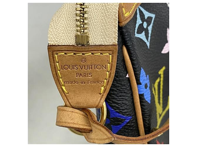 Louis Vuitton Monogram Multicolor Pochette Accessoires Nero - vista 9