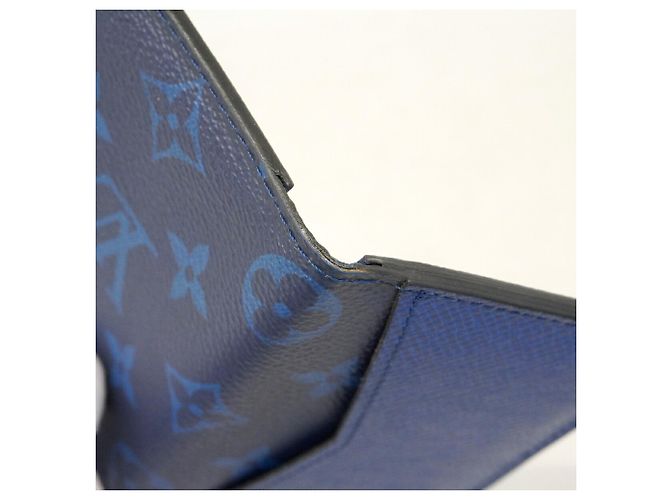 Organizer Louis Vuitton Taigarama Cobalt Card Case Blu - vista 5