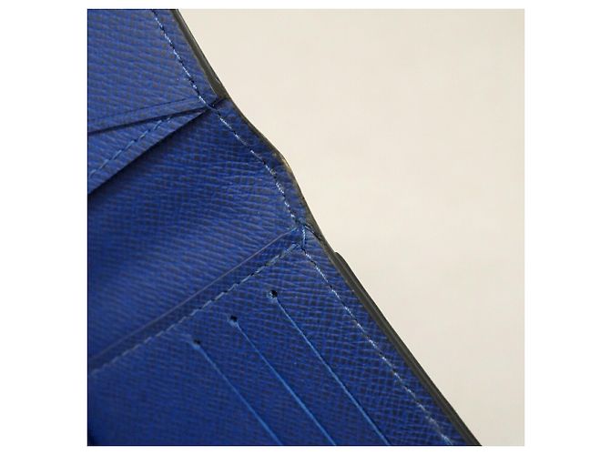 Organizer Louis Vuitton Taigarama Cobalt Card Case Blu - vista 6