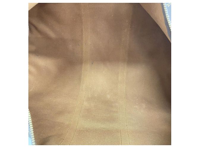 Borsa Louis Vuitton Boston Monogram Keepall Bandoulière 55 Marrone - vista 4