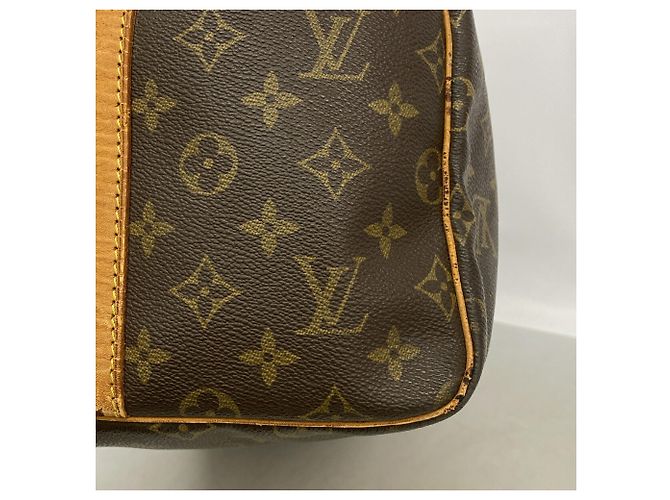 Borsa Louis Vuitton Boston Monogram Keepall Bandoulière 55 Marrone - vista 6