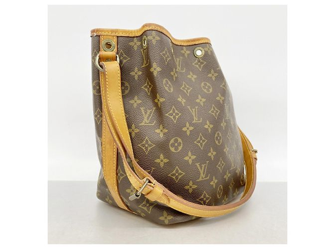 Noe Borsa a tracolla Louis Vuitton Monogram Petit Noé Marrone - vista 2