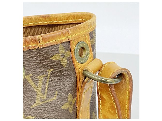 Noe Borsa a tracolla Louis Vuitton Monogram Petit Noé Marrone - vista 8