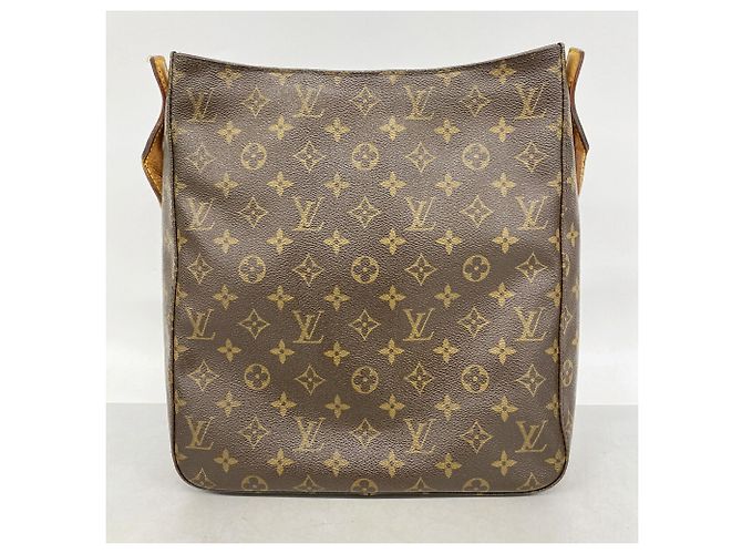 Borsa a tracolla Louis Vuitton Monogram Looping GM Marrone - vista 11