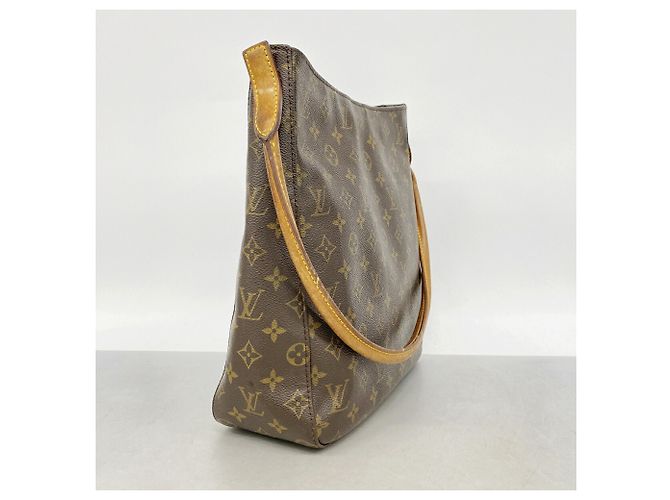 Borsa a tracolla Louis Vuitton Monogram Looping GM Marrone - vista 2