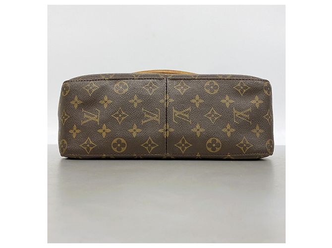Borsa a tracolla Louis Vuitton Monogram Looping GM Marrone - vista 3