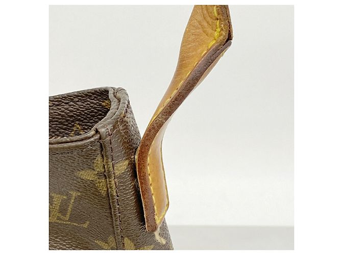 Borsa a tracolla Louis Vuitton Monogram Looping GM Marrone - vista 8