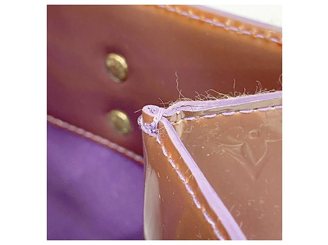 Borsa Tote Louis Vuitton Vernis Lead MM Porpora - vista 8