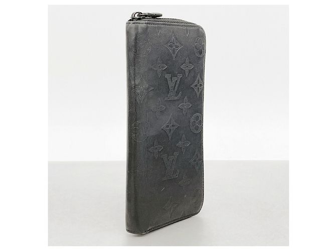 Louis Vuitton Monogram Shadow Zippy Wallet Black - view 2