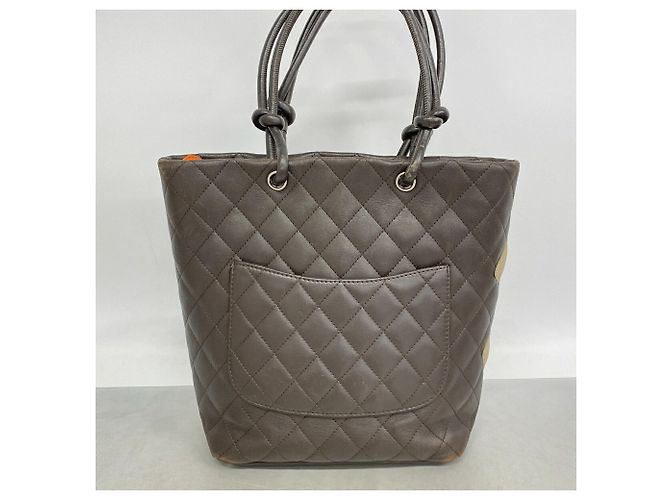 Chanel Cambon Tote Bag aus Lammleder Braun - Ansicht 11