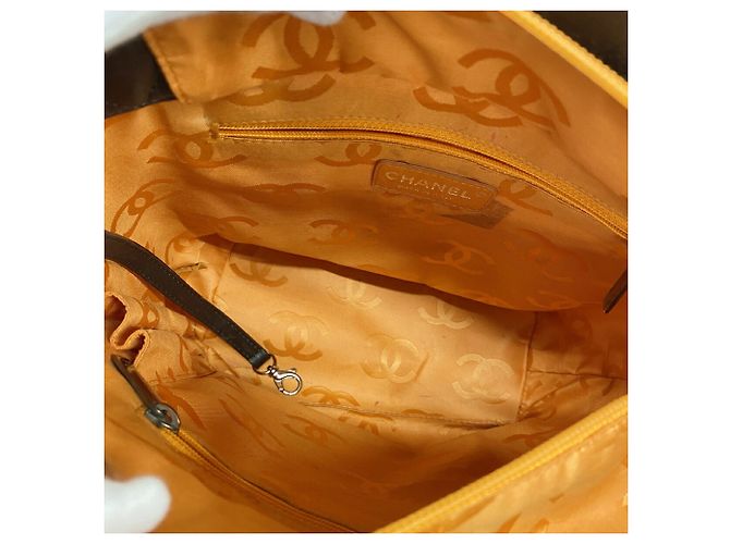 Chanel Cambon Tote Bag aus Lammleder Braun - Ansicht 4
