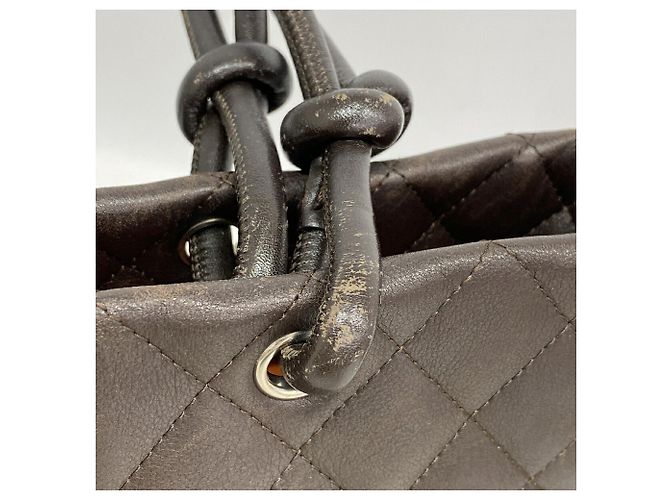 Chanel Cambon Tote Bag aus Lammleder Braun - Ansicht 6