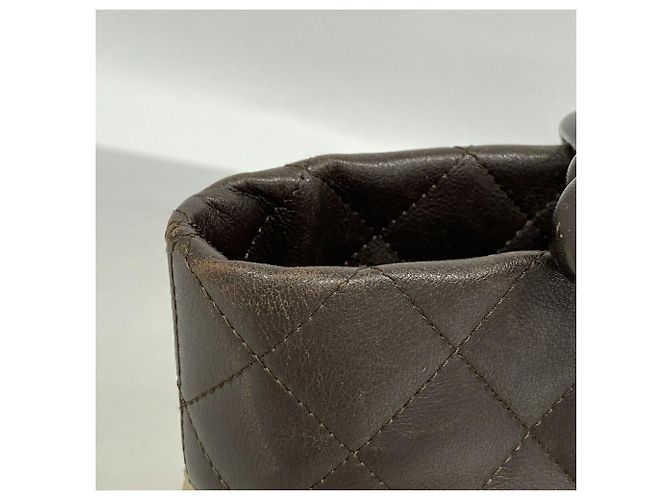 Chanel Cambon Tote Bag aus Lammleder Braun - Ansicht 8