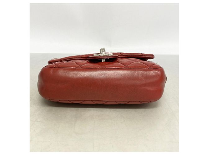 Borsa a tracolla Chanel Mini Matelassé Rosso - vista 3