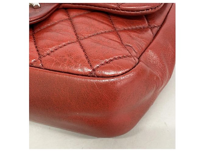 Borsa a tracolla Chanel Mini Matelassé Rosso - vista 6