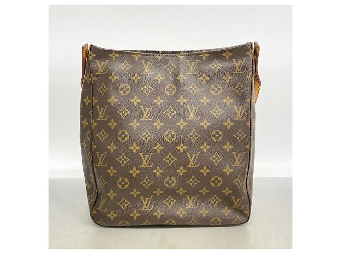 Borsa a tracolla Louis Vuitton Monogram Looping GM Marrone - vista 12