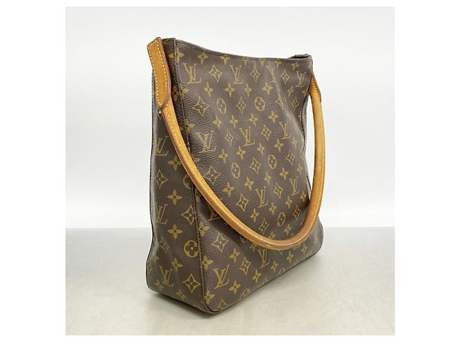 Borsa a tracolla Louis Vuitton Monogram Looping GM Marrone - vista 2