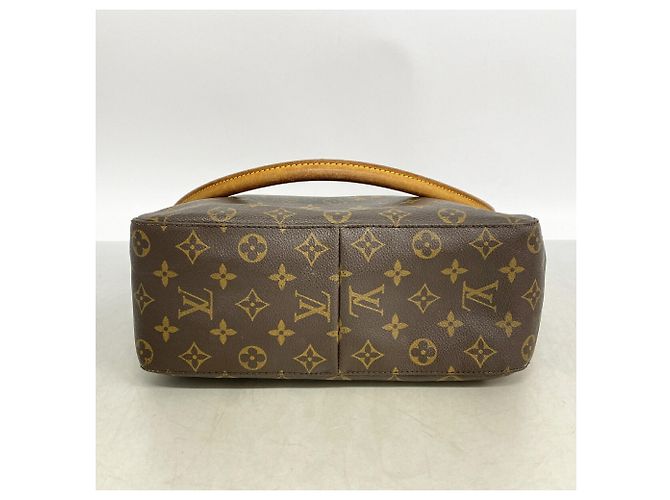 Borsa a tracolla Louis Vuitton Monogram Looping GM Marrone - vista 3