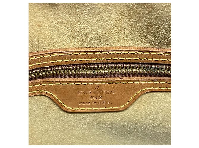 Borsa a tracolla Louis Vuitton Monogram Looping GM Marrone - vista 5