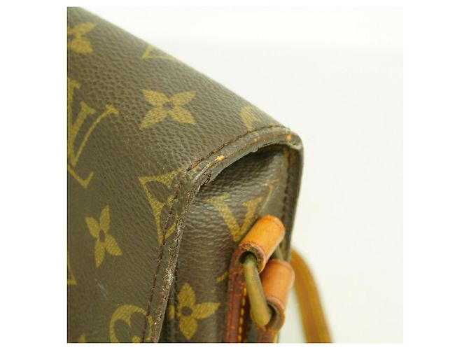 Borsa a tracolla Louis Vuitton Monogram Mini Saint Cloud Marrone - vista 8