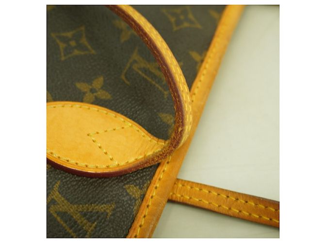 Borsa Tote Louis Vuitton Monogram Neverfull MM Marrone - vista 10