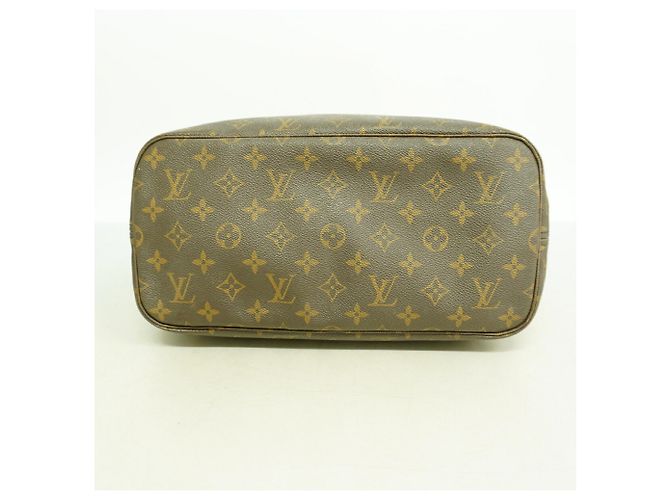 Borsa Tote Louis Vuitton Monogram Neverfull MM Marrone - vista 3