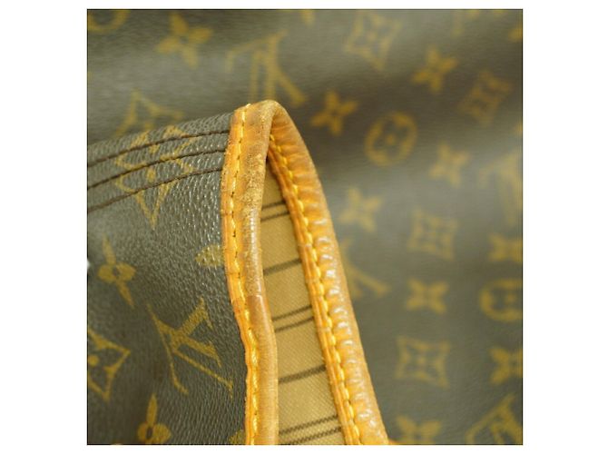 Borsa Tote Louis Vuitton Monogram Neverfull MM Marrone - vista 8