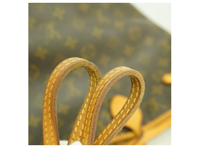 Borsa Tote Louis Vuitton Monogram Neverfull MM Marrone - vista 9