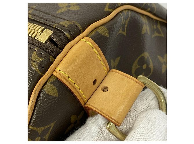 Louis Vuitton Boston Monogram Keepall Bandoulière 55 Marrone - vista 6