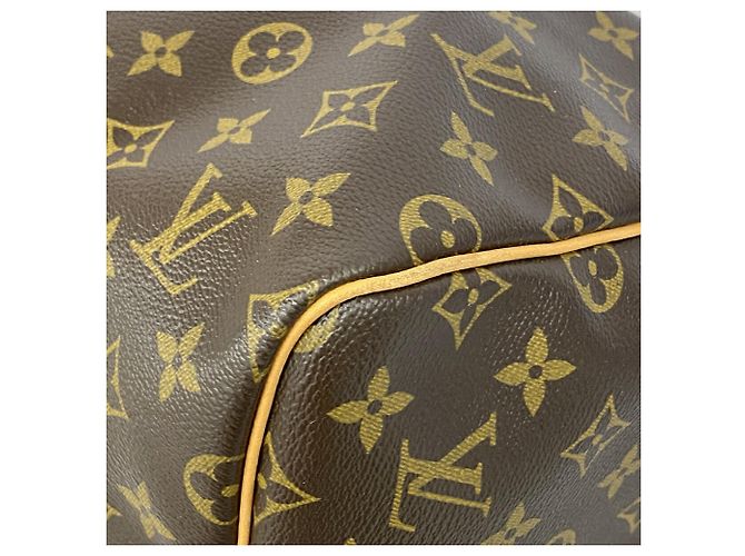 Louis Vuitton Boston Monogram Keepall Bandoulière 55 Marrone - vista 7