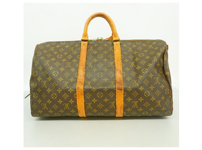 Keepall Borsa Boston Louis Vuitton Marrone - vista 13