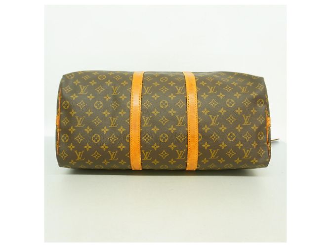 Keepall Borsa Boston Louis Vuitton Marrone - vista 3