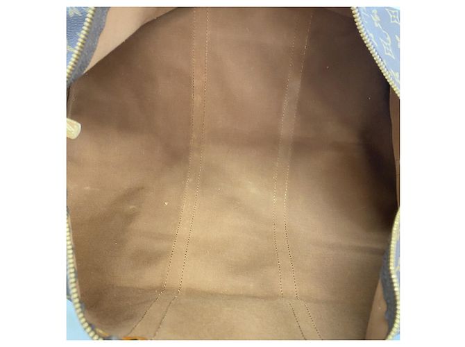 Keepall Borsa Boston Louis Vuitton Marrone - vista 4
