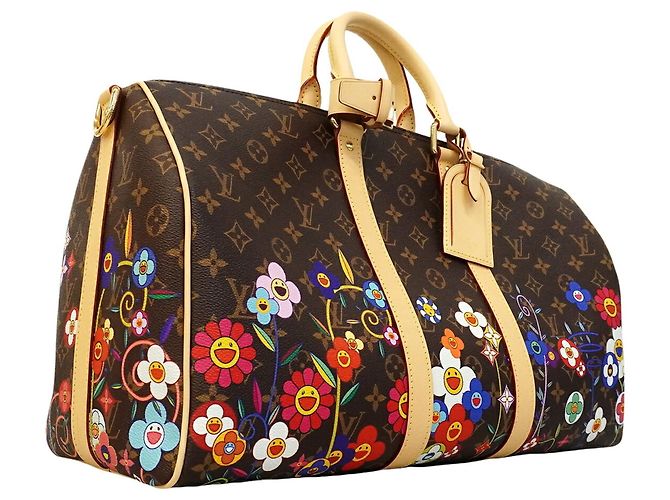 Louis Vuitton Boston Monogram Keepall Bandoulière 45 Marrone Multicolore - vista 2